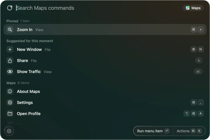 Apropos over Maps